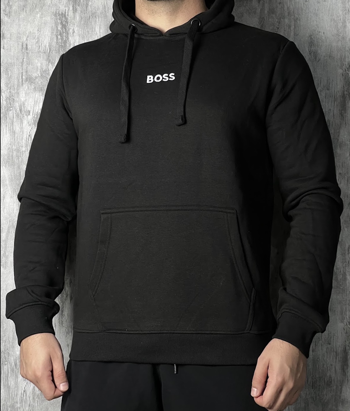 Moletom c/ capuz Boss - Preta Basic