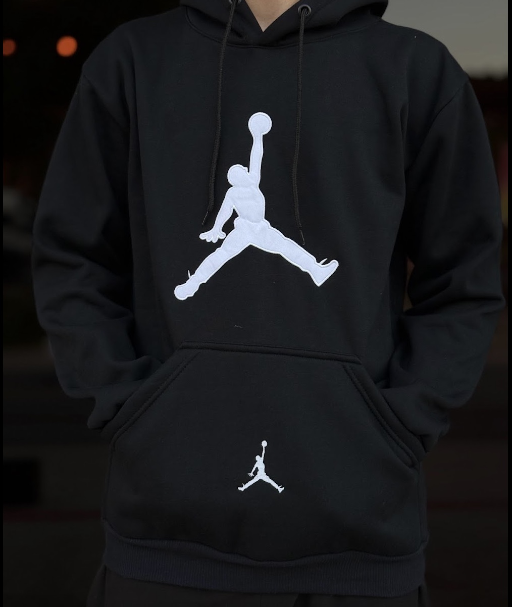 Moletom c/ capuz Jordan - Preta